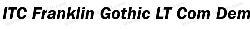 ITC Franklin Gothic LT Com Demi Con字体转换
